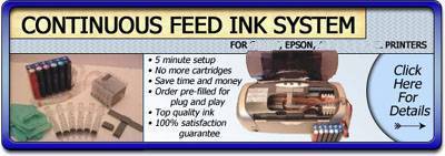 The CFS systems we supply adopt the most advanced technology for the balancing device  the pressure of the ink is kept constant all the time  and does not vary as the capacity of ink reduces. The sealed system uses no sponge cartridges this guarantees maximum ink flow in the course of printing  and do not leak ink.