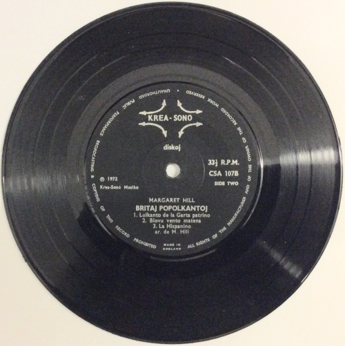 Margaret Hill = Britaj Popolkantoj - Collectors Record